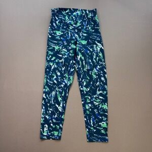 DYI Define Your Inspiration Abstract Print High Waisted Leggings‎ Navy Green M